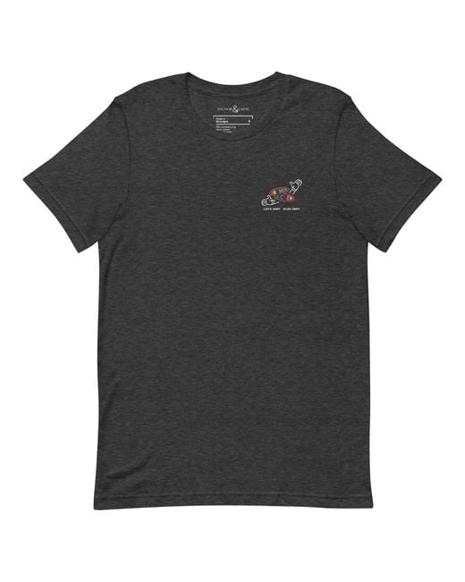 Anchor and Crew Black Heather Enjoy Craft Dial-A-Local Organic Cotton T-Shirt