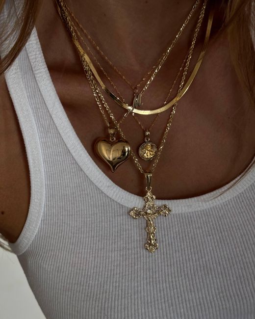 Öugie White The Herringbone Chain