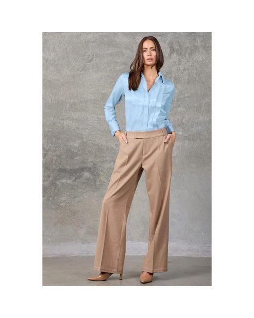 Madison / Savile Blue Sterling Regent Pleated Satin French Cuff Shirt
