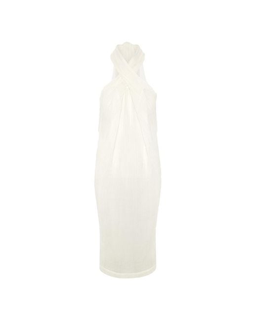 The Summer Edit White Bella Bandeau Dress