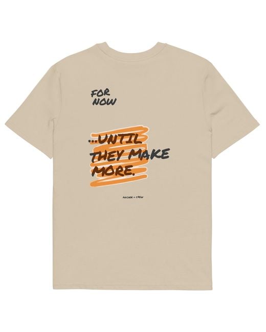 Anchor and Crew Natural Neutrals Desert Dust Limited Edition Annotations Organic Cotton T-Shirt