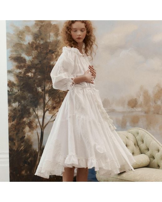 Lisa The Label White Angel Babydoll Dress