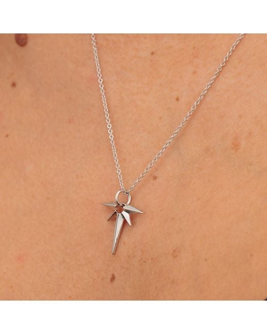 Scream Pretty Metallic Angel Star Necklace With Slider Clasp