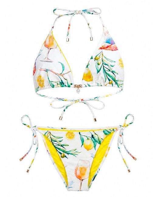 Plivati Blue Amara Triangle Bikini Top — Adriatic