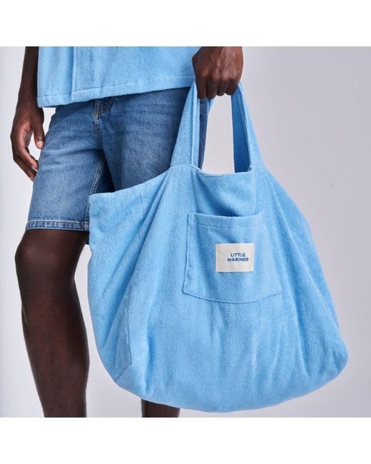 Little Mariner Blue Coastal Terry Bag
