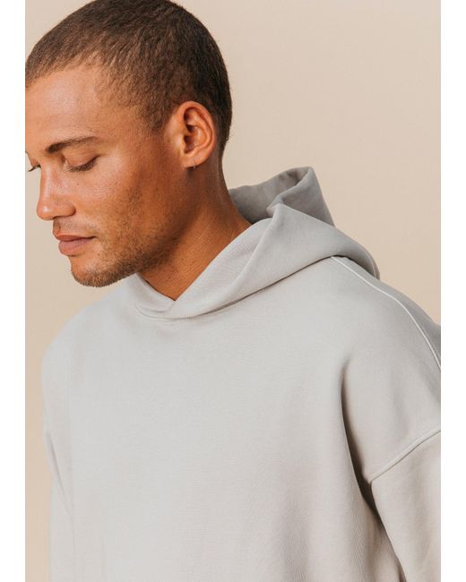 Ocio Leisurewear Gray Neutrals Oversized Hoodie for men