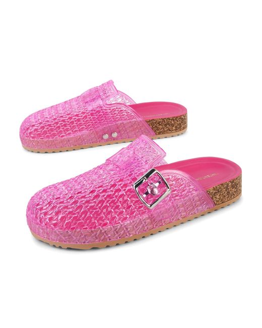 INTENTIONALLY ______ Pink Seth Jelly Clog Mule