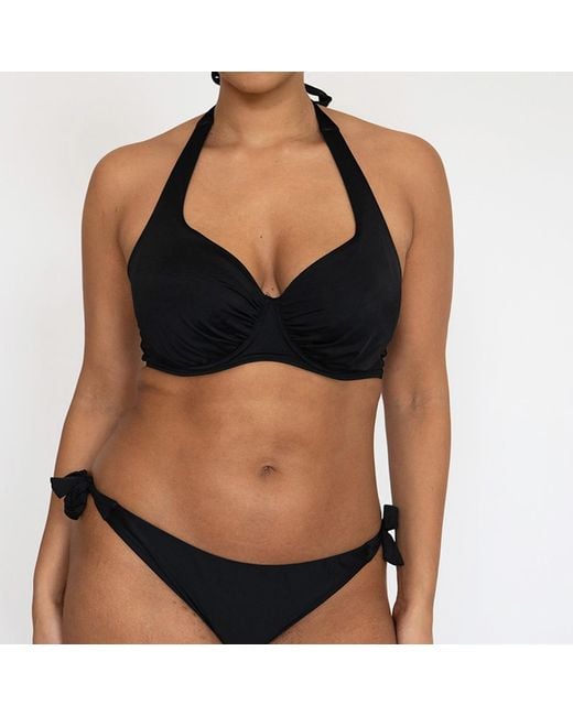 Core Swim Blue Dd+ Halter Bikini Top