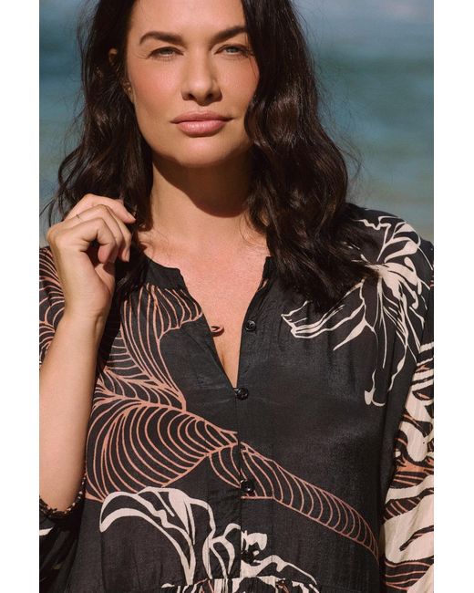 Adrift Clothing Black Greer Billow Dress