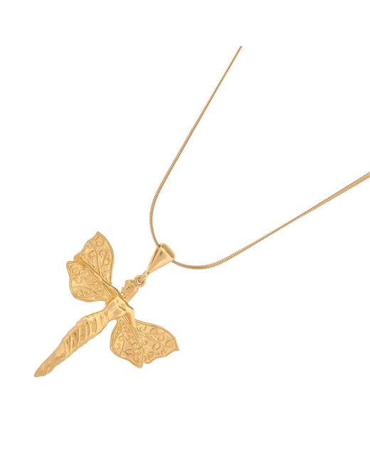 Ebru Jewelry Metallic Heavenly Guardian Vermeil Necklace