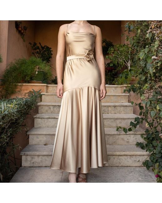Roses Are Red Natural / Neutrals Melody Dress In En Beige