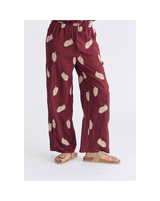 Paisie Leaf Embroidered Trousers