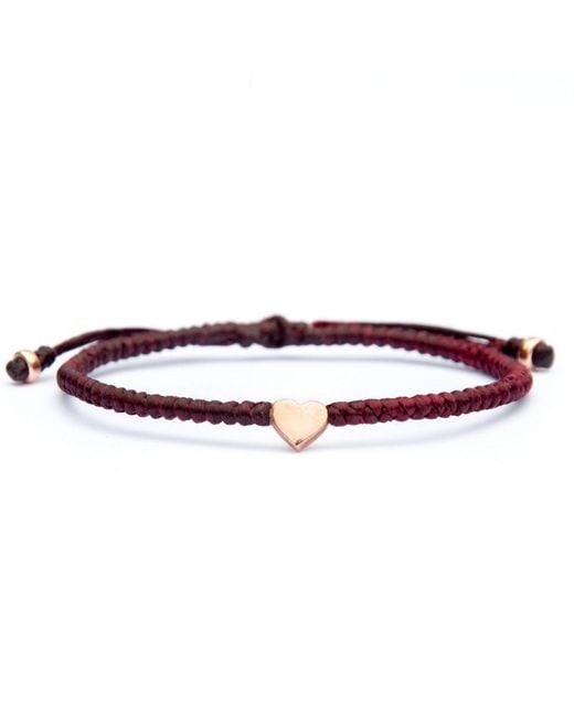 Harbour Uk Red Rose Rope Bracelet