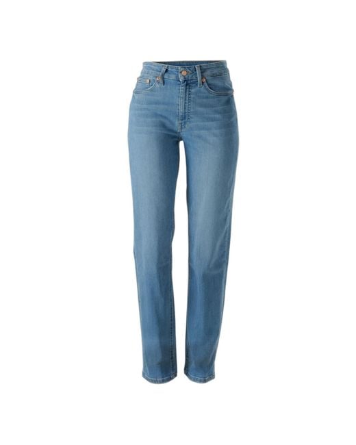 Her & Glory Blue Mary Slim Straight Leg