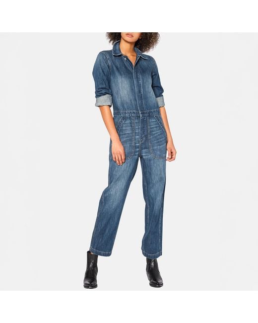NOEND Blue Yanni Denim Jumpsuit