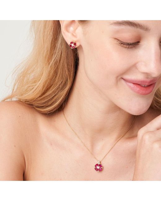 Juvetti Pink Pristi Necklace Ruby & Diamond