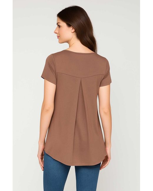 Conquista Green Abstract Print Jersey Top