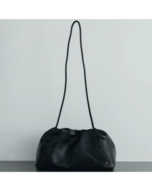 Sd Collection Black Cove Ruched Clutch