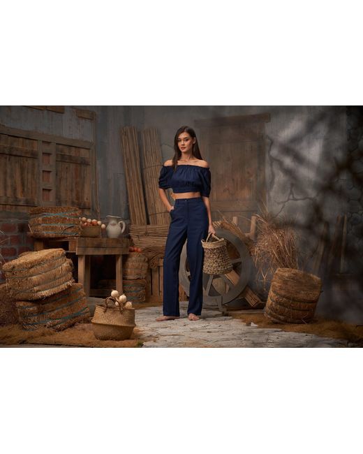 Ashita Fernandes Blue Umang Trouser