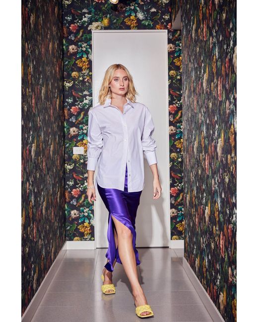 Lindsay Nicholas New York White Marcia Oversized Shirt