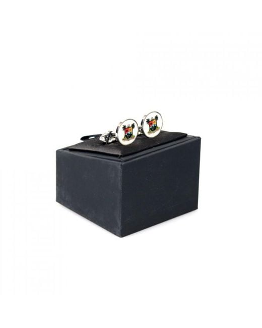 DAVID WEJ Multicolor Lagos Circle Cufflink – Multi for men