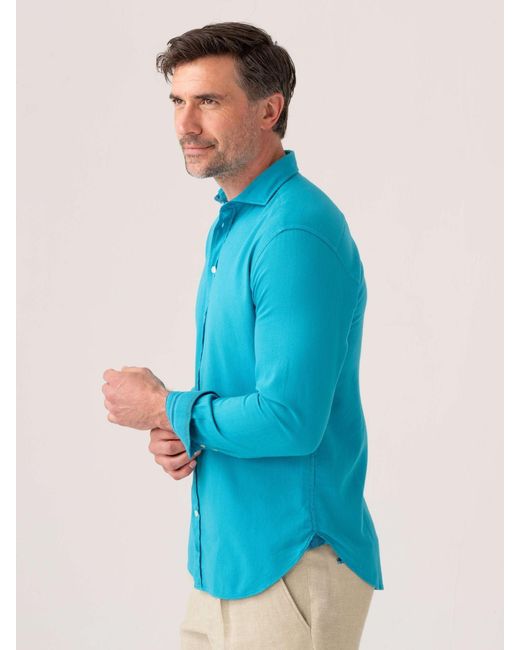 Koy Clothing Blue Kabisa Kikoy Shirt for men
