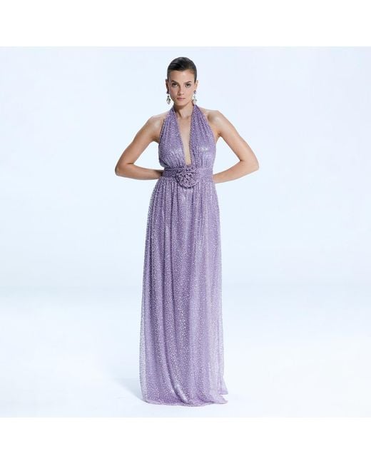 Nur Karaata Purple Villa D Este Gown Dress