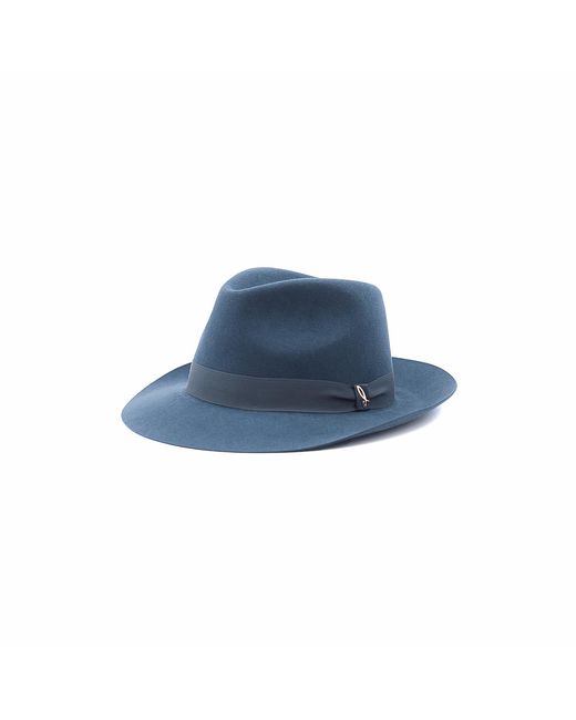DORIA 1905 Blue Special Pouce Felt Drop Hat for men