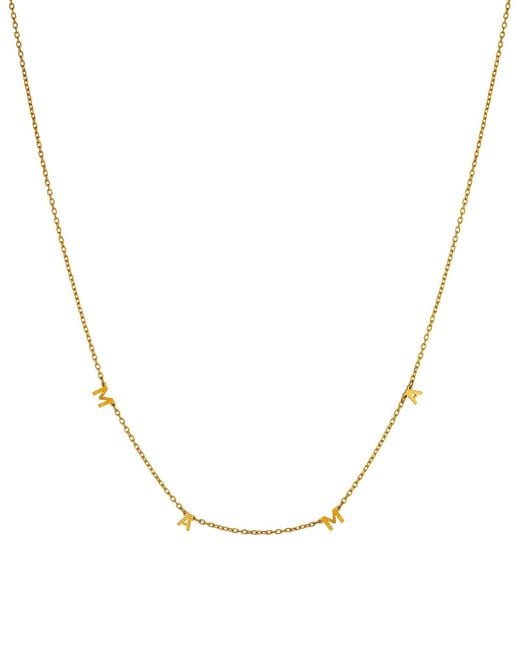 Crystals and Co Metallic Mini Mama Necklace