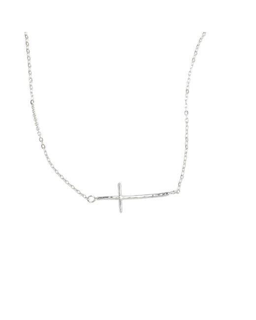 Starfish Project White Radiant Cross Necklace