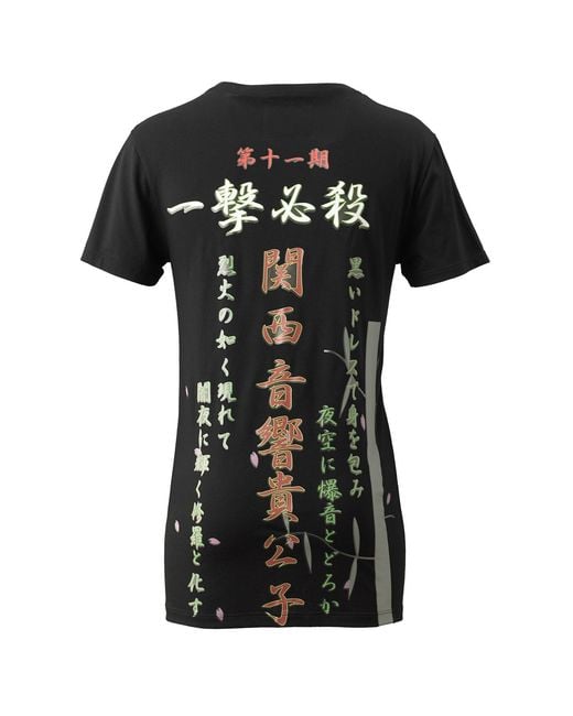 TOKKOU Black Japanese Cotton Type B Print T-Shirt