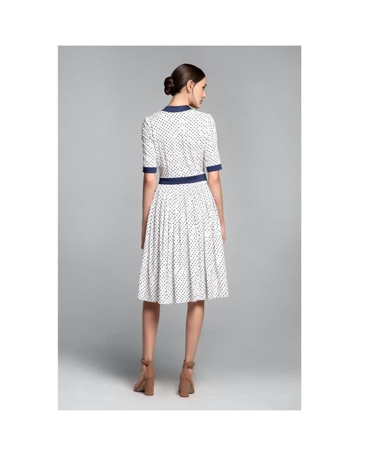 Rumour London White Verity Polka Dot Midi Dress