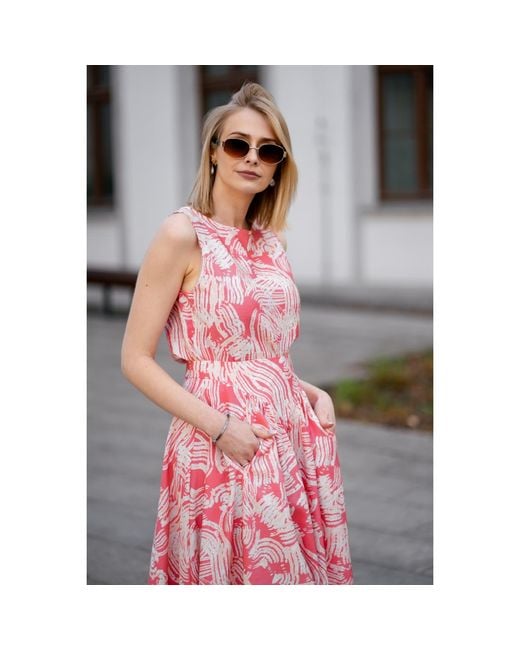 Oh!Zuza Pink Neutrals Wide-Strap Top & Midi Skirt Set