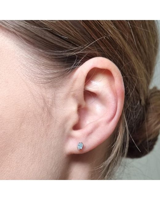 Lee Renee Metallic Aquamarine Earrings