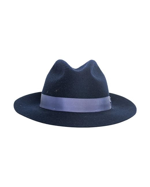 DORIA 1905 Blue Night Wool Felt Fedora Hat for men