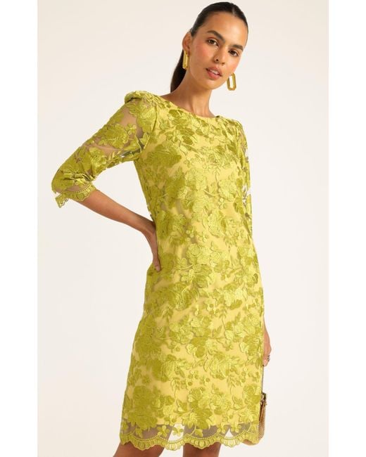 SACHA DRAKE Yellow Layla Shift Dress