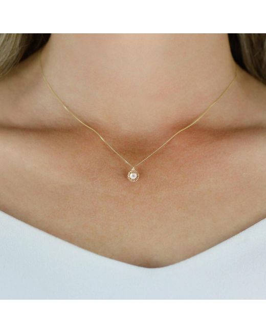 Lee Renee Metallic Dahlia Bud Freshwater Pearl Necklace –