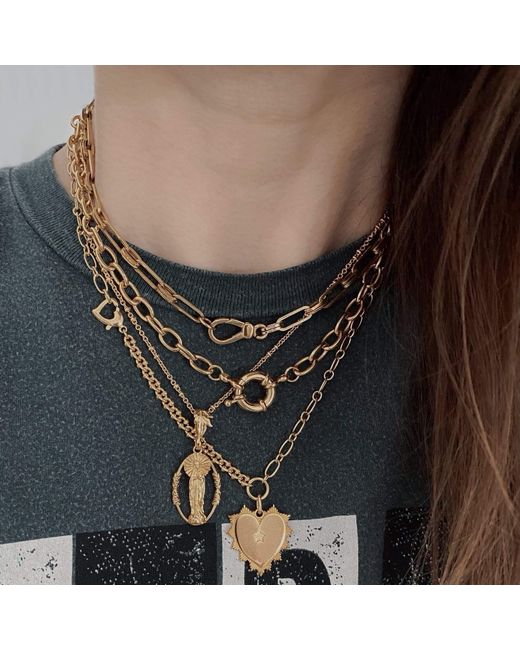 IN CAUDA VENENUM Metallic Kali Necklace