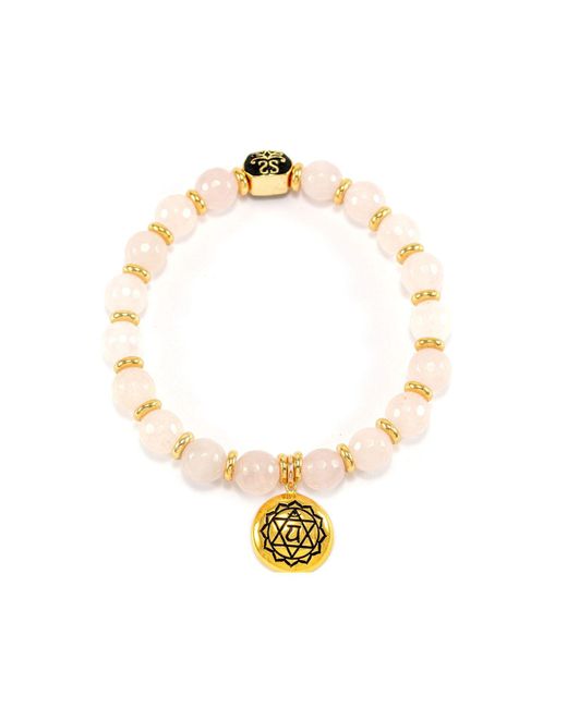 Seven Saints Pink Heart Chakra Activation Madagascar Rose Quartz Bracelet