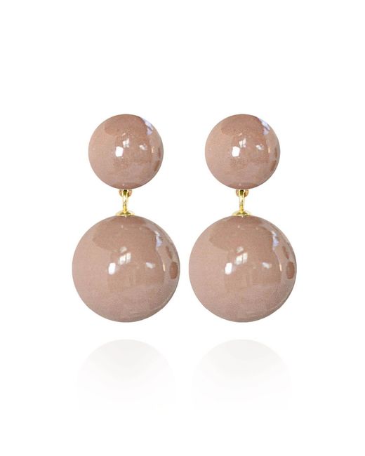 Saule Label Brown Sonia Classic Earrings