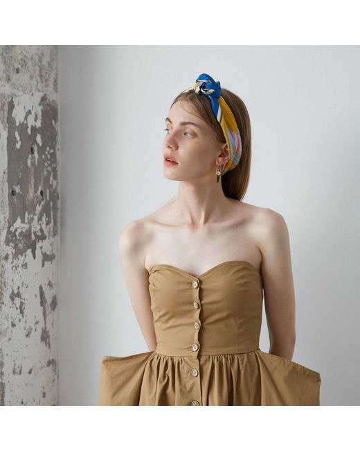 Lost Pattern Metallic El Amor Silk Bandana