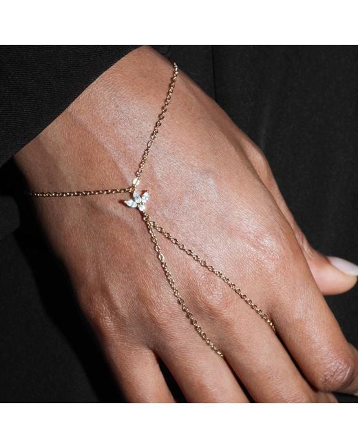 Studio Baloge Metallic Seraphine V-Line Hand Chain