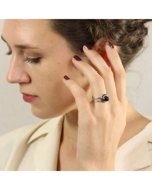 The Jewellery Store London Metallic Istanbul Vibe Garnet And Spinel Ring