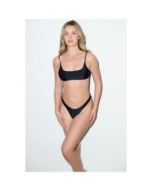 Playaluxe Black Malibu Bralette Bikini Set