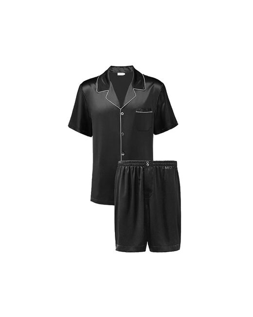 Manitu Black Authentic Short Pajama Set for men
