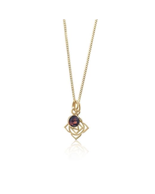 The Jewellery Store London Metallic Root Chakra/Muladhara Chakra Charm Necklace