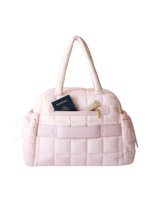 augustnoa Pink The Weekender Duffle Bag