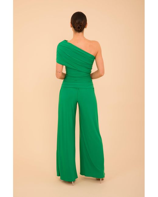 Atom Label Green Rhodium Jumpsuit
