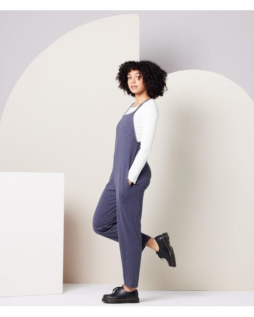 Known Supply Purple Organic Cotton Adjustable Overalls