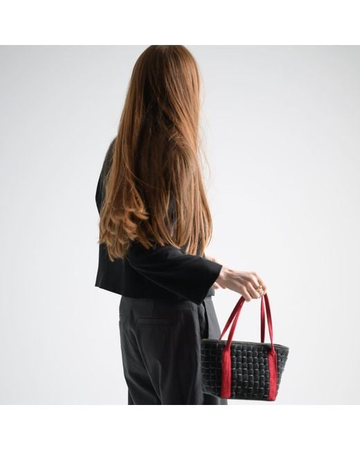 Velvet Atelier Red Cassiopeia Shoulder Bag